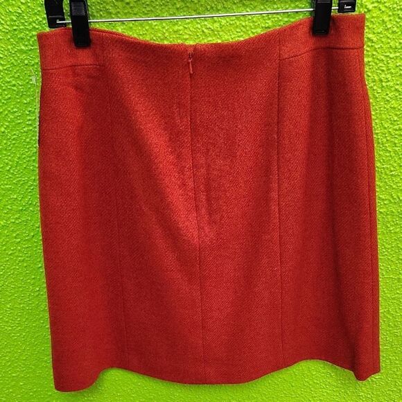 Brooks Brothers Orange Mini Pencil Skirt for Work - Picture 3 of 3